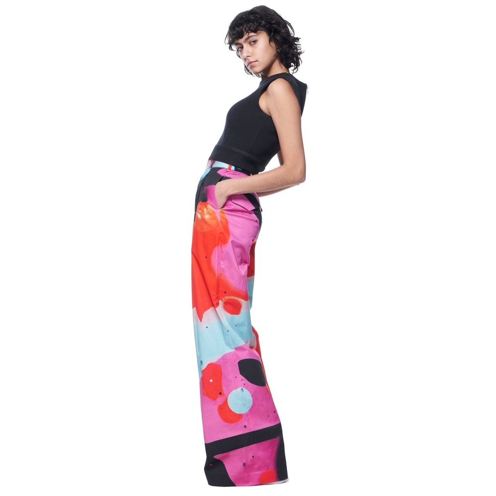 THE KIT colorful Abstract Women's Wide-Leg Pants